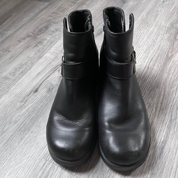 Harley Davidson Khari Black Genuine Leather Chunky Buckle Motorcycle Boots 9 - Picture 1 of 10